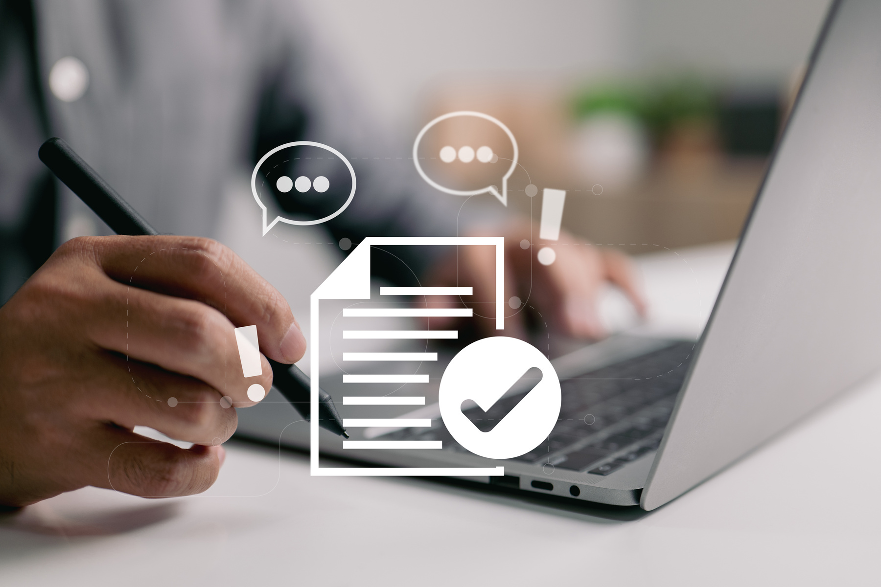 Terms & Conditions, Privacy Policy, and Contract Document. Businessman Contract signing. Concept for a Contract.